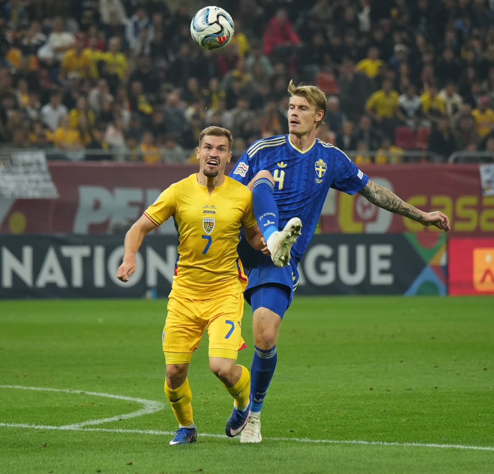 România pierde în fața Suediei în Liga Națiunilor: Scorul este 0-1 pe Arena Națională