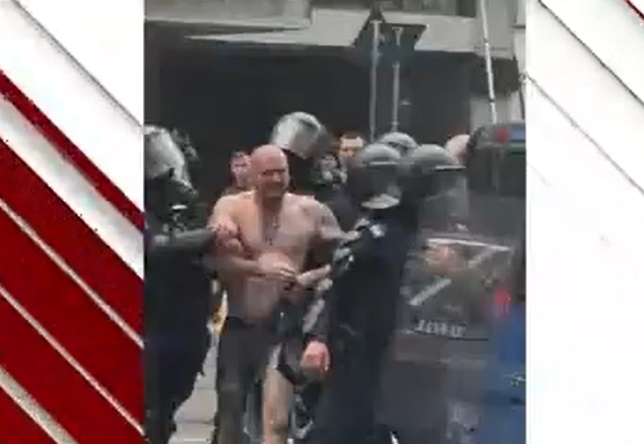 Un organizator al protestelor violente din Piața Victoriei a fost reținut de jandarmi