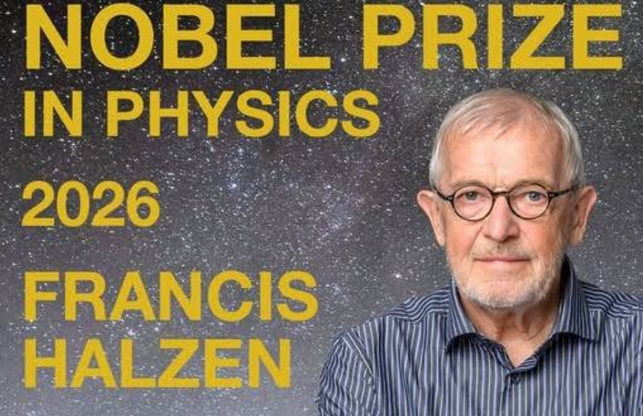 Francis Halzen primește Premiul Nobel pentru Fizică în 2026 pentru descoperirea neutrinilor cosmici