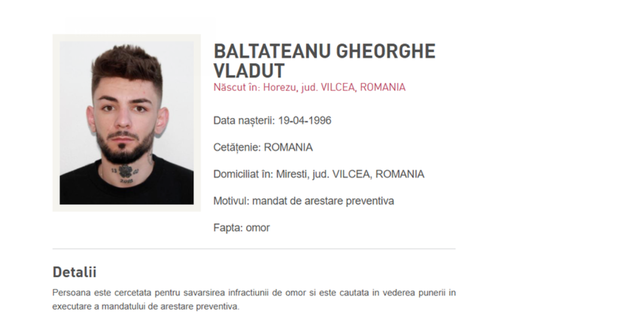 Suspectul care și-a ucis iubita și a aruncat cadavrul într-o valiză în râul Olt a fost adus în România