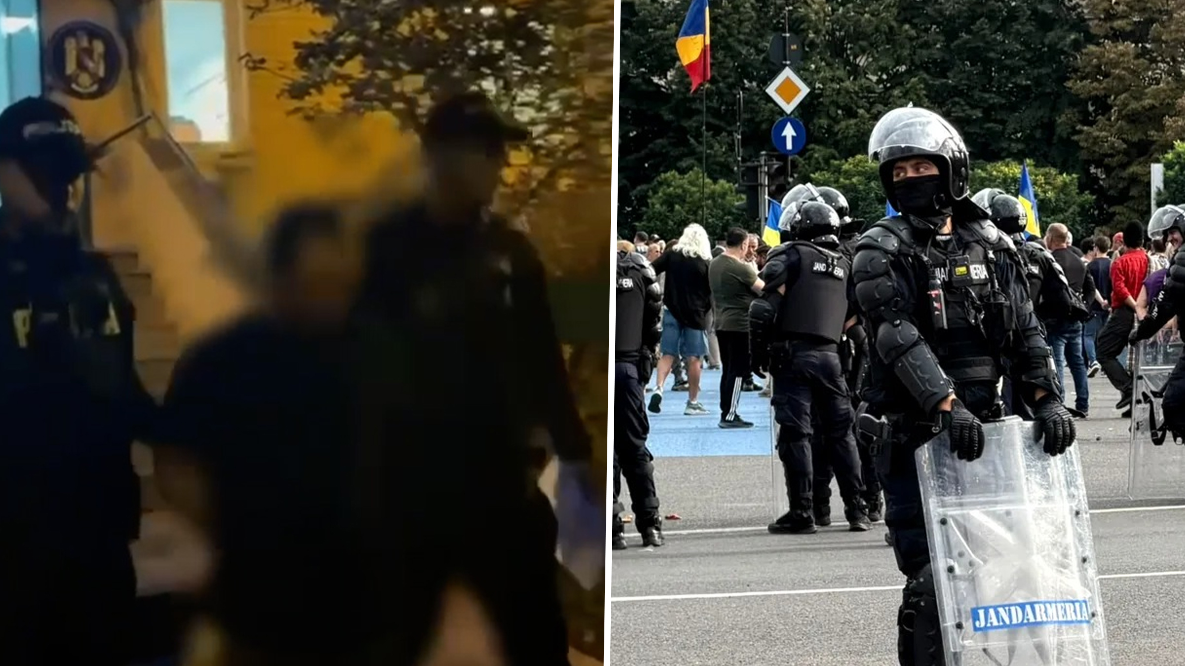 Un bărbat a fost reținut de poliție după protestul fermierilor din Piața Victoriei