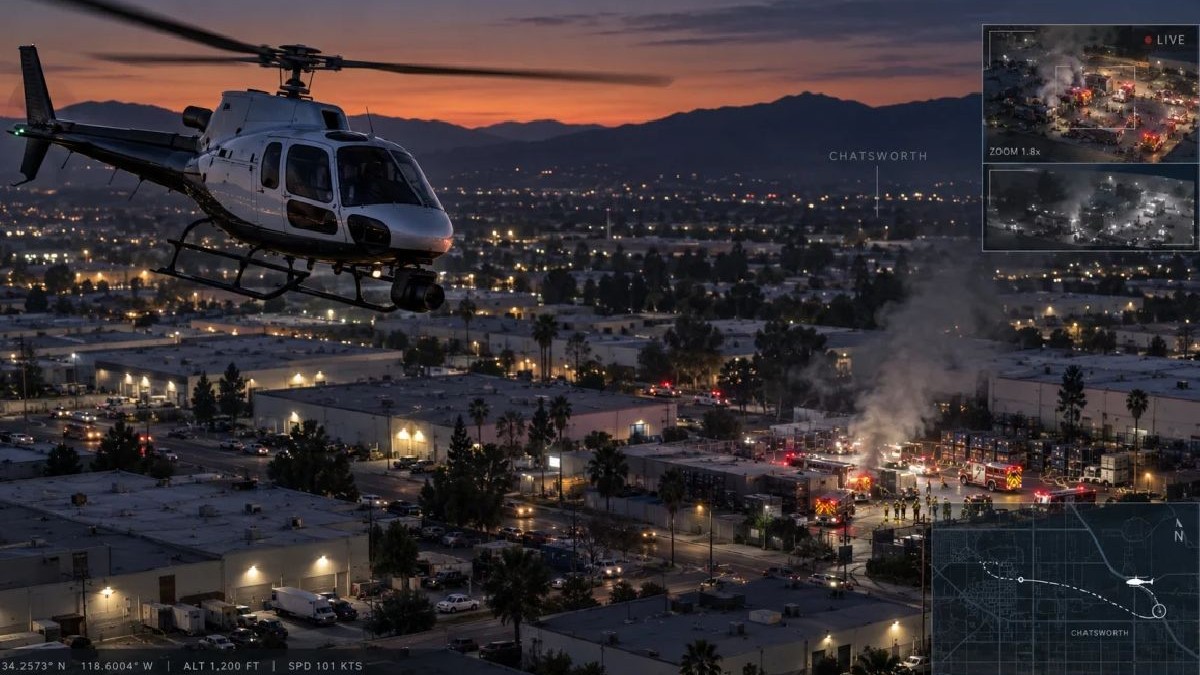 Tragedie în Los Angeles: Un elicopter de știri s-a prăbușit în timpul unei transmisiuni în direct