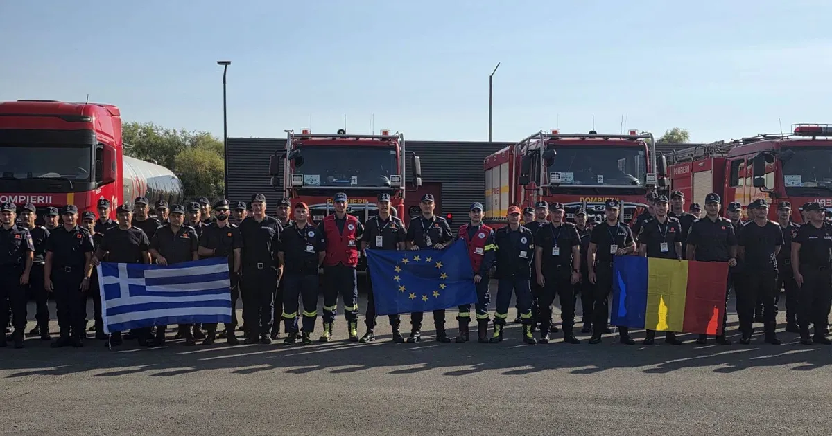 Misiunea pompierilor români în Grecia se încheie. Ultimul contingent se întoarce în țară