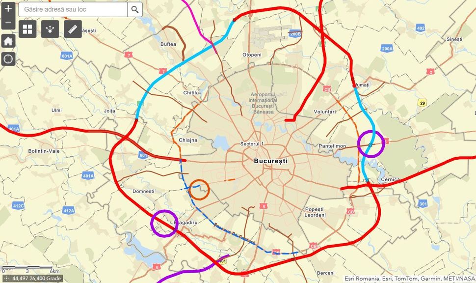 Autostrada A0 Nord nu va fi completă anul acesta, indică datele CNAIR