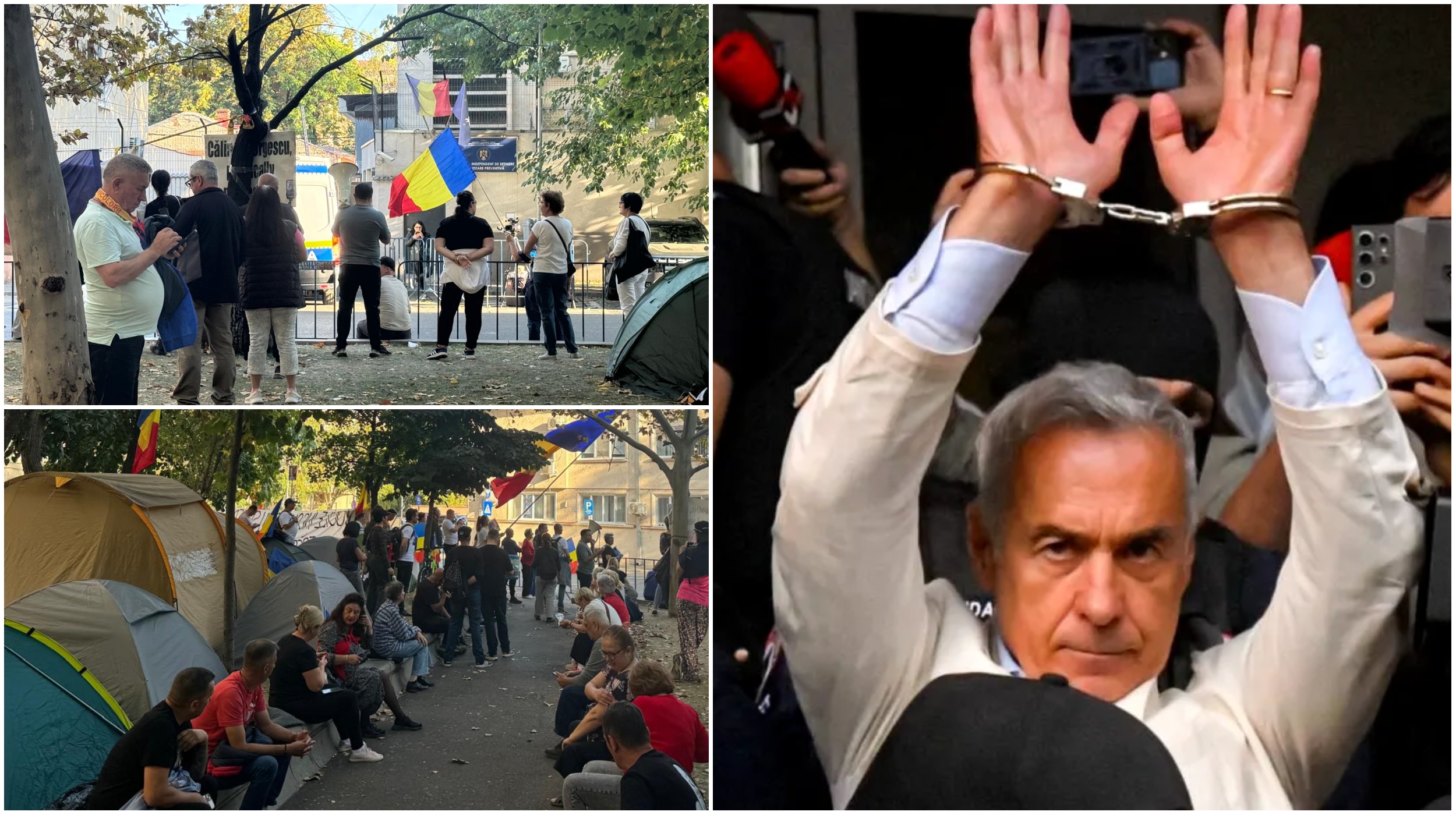 Proteste în fața Arestului Central pentru a 12-a zi consecutivă, după arestarea lui Călin Georgescu