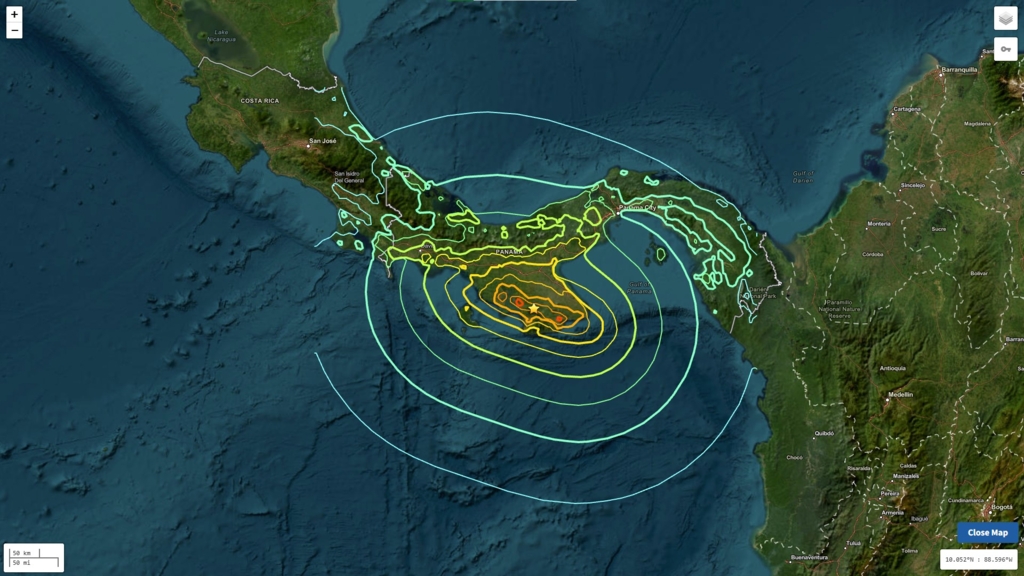 Panama este afectată de un cutremur de magnitudine 7,7; au fost înregistrate peste 200 de replici