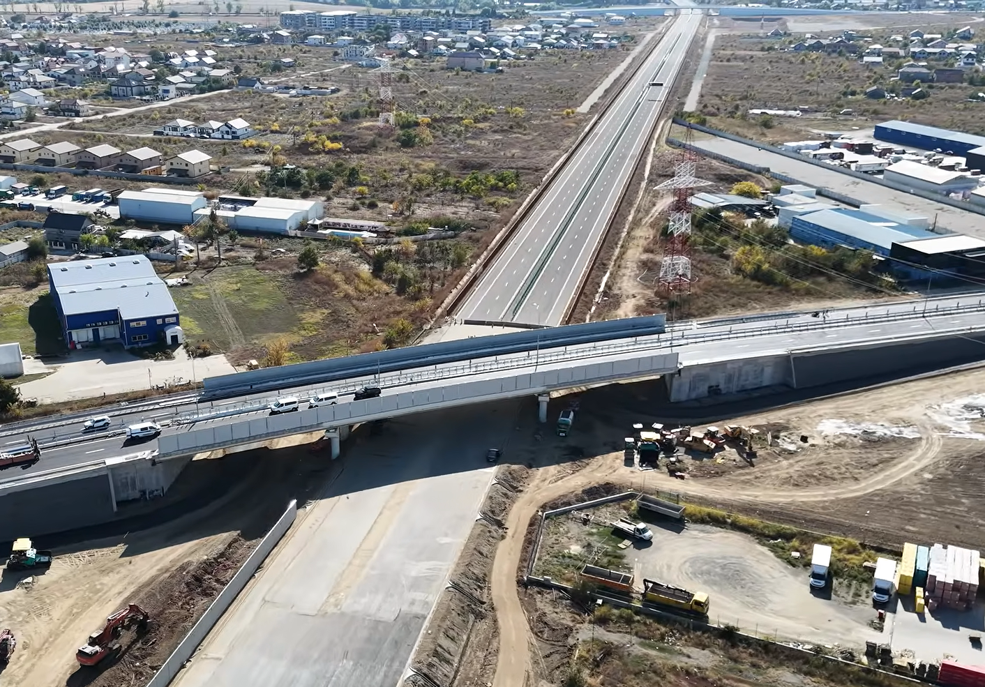Circulația a fost deschisă pe pasajul DN3 peste autostrada A0 în zona Pantelimon