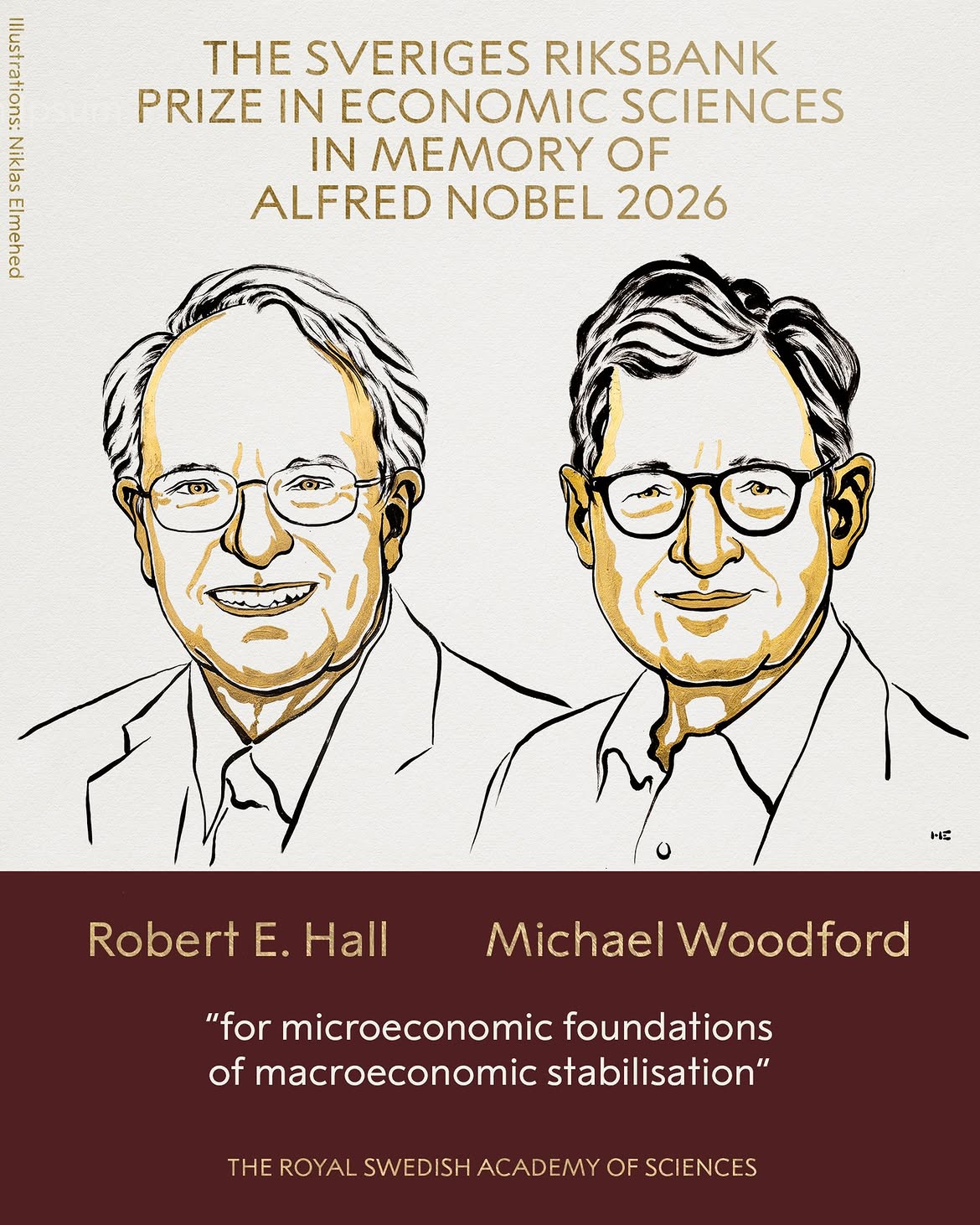 Americanii Robert Hall și Michael Woodford au câștigat Premiul Nobel pentru Economie în 2026