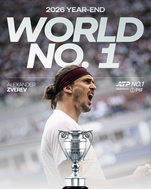Alexander Zverev va termina anul pe primul loc în clasamentul ATP, după rezultatele lui Carlos Alcaraz