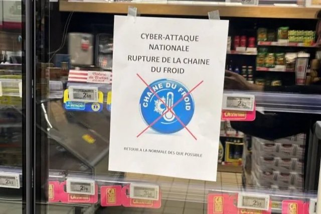 Atac cibernetic masiv în Franța: temperaturile în supermarketuri au ajuns la 50 de grade, tone de marfă aruncate
