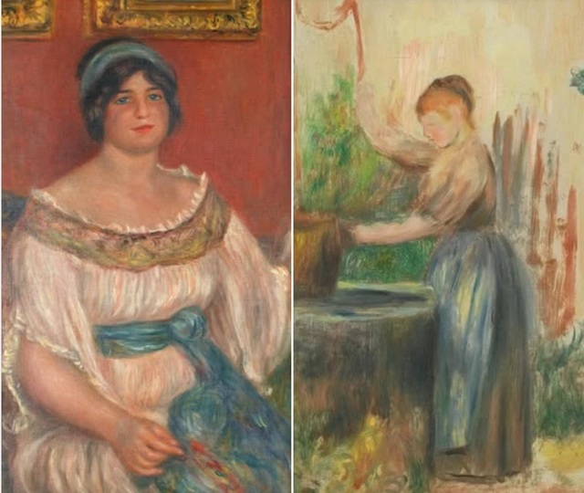 Tablourile lui Renoir recuperate după furt sunt deteriorate: una dintre opere prezintă o ruptură în pânză